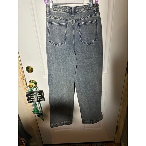 FASHIONNOVA
GOT YOUR MIND RACING STRAIGHT LEG JEANS NWT - Picture 4 of 7